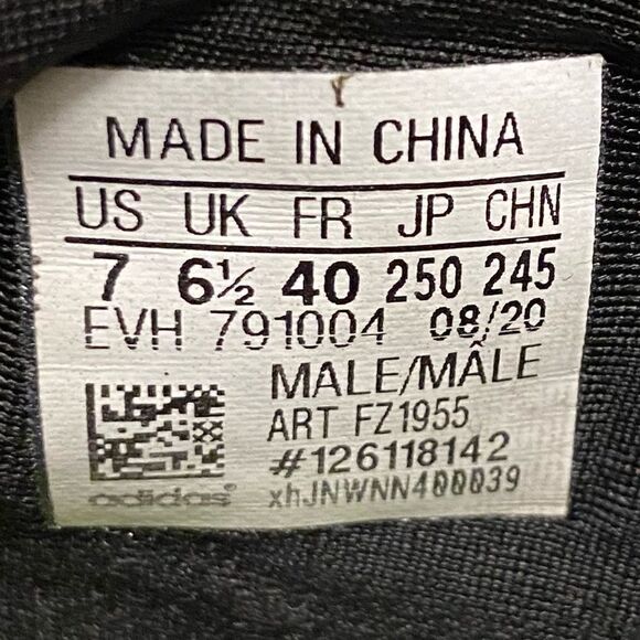 Adidas Ozweego Lace Up Black Sneakers Size 7 - Picture 9 of 9